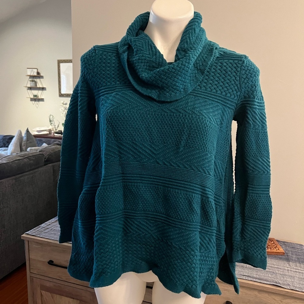 Eight eight eight green cowl neck sweater